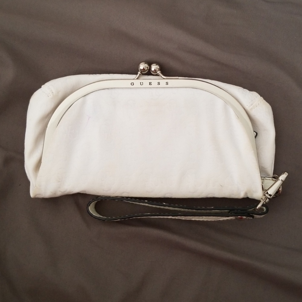 GUESS White Wallet/Wristlet